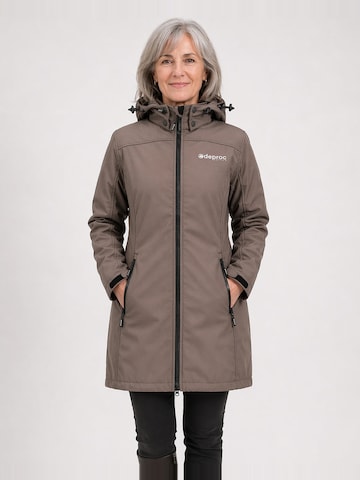 Giacca di mezza stagione 'KEELE PEAK II WOMEN' di deproc in marrone: frontale