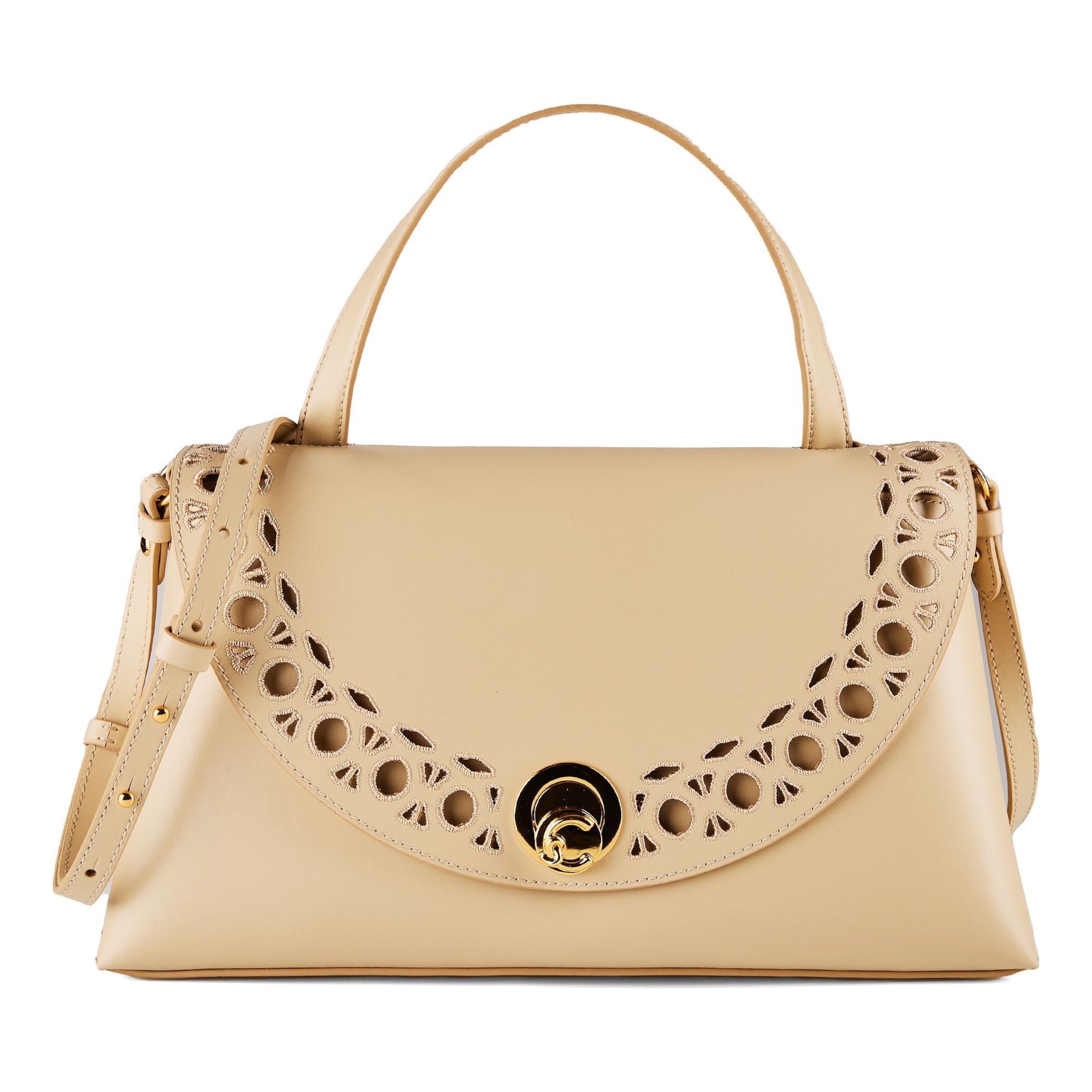 Sac bandoulière 'Nikla' Coccinelle en beige : devant