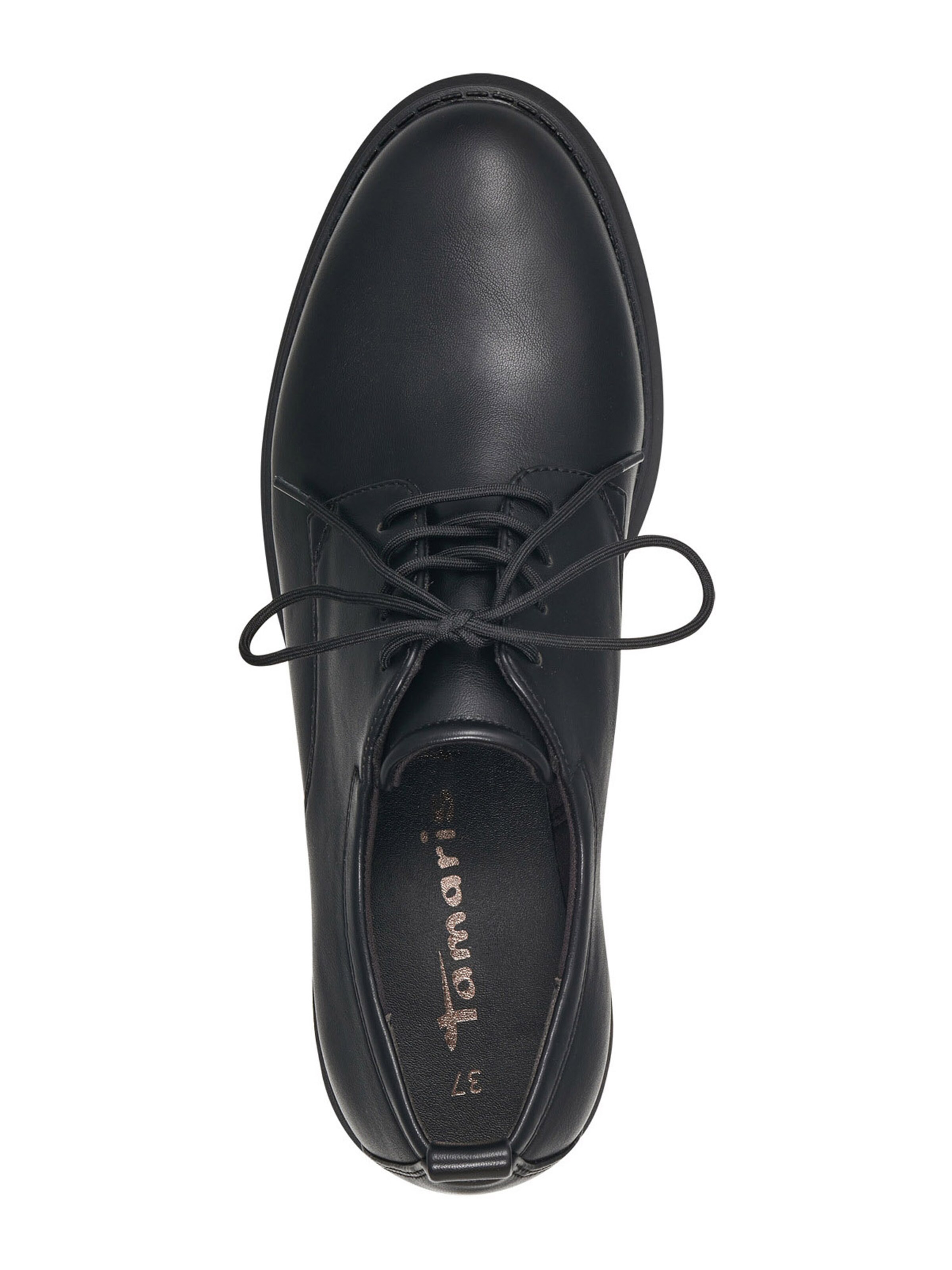 Tamaris Šněrovací boty – černá