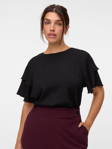 T-shirt 'VMCAmanda' Vero Moda Curve en noir : devant