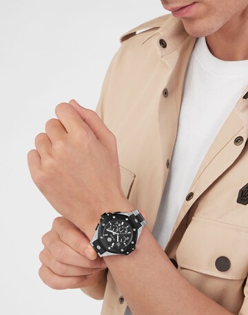 Orologio analogico di Philipp Plein in argento: frontale