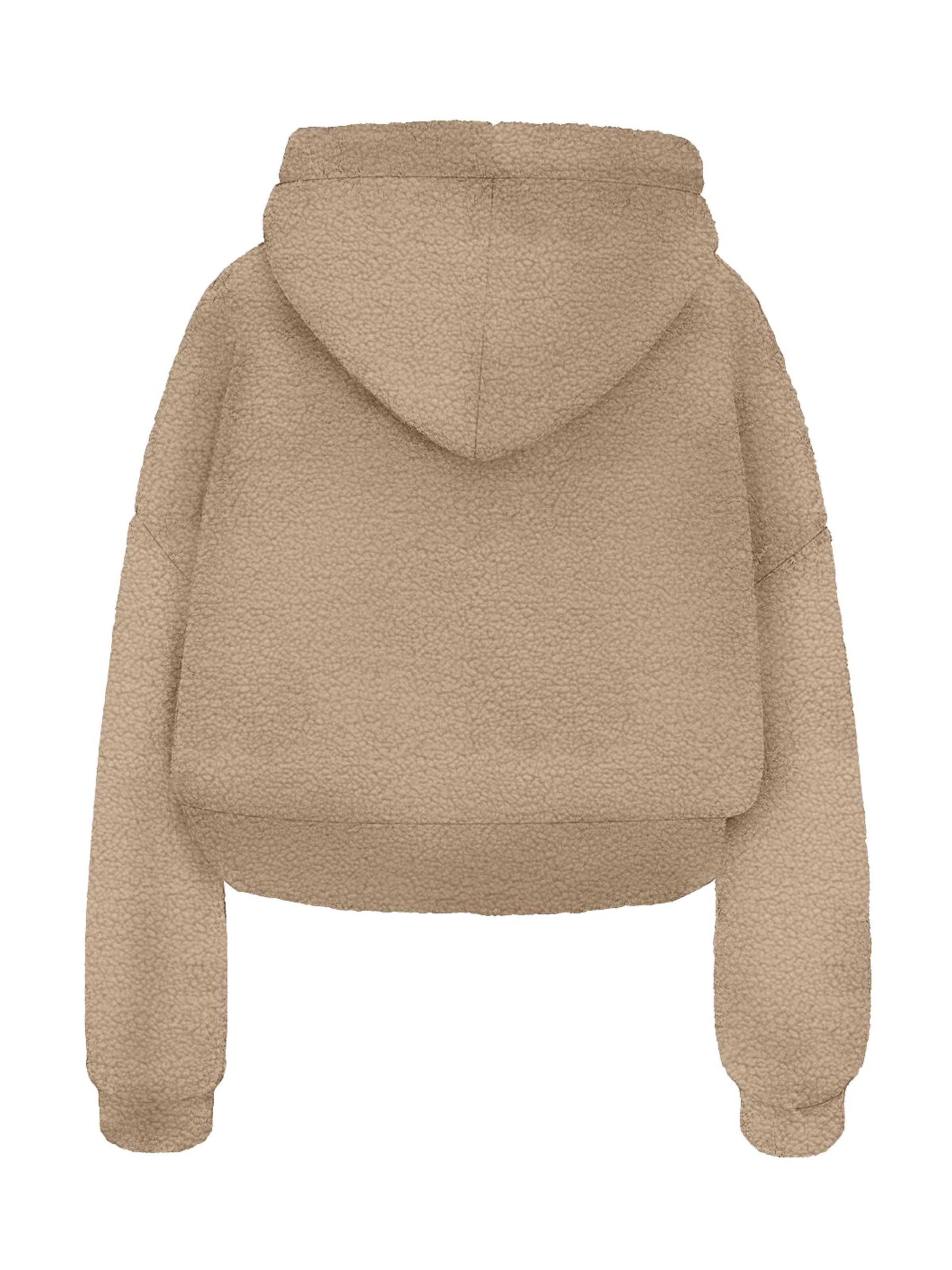 Noisy may - Casaco de velo 'NMCUDDLE' em cinzento