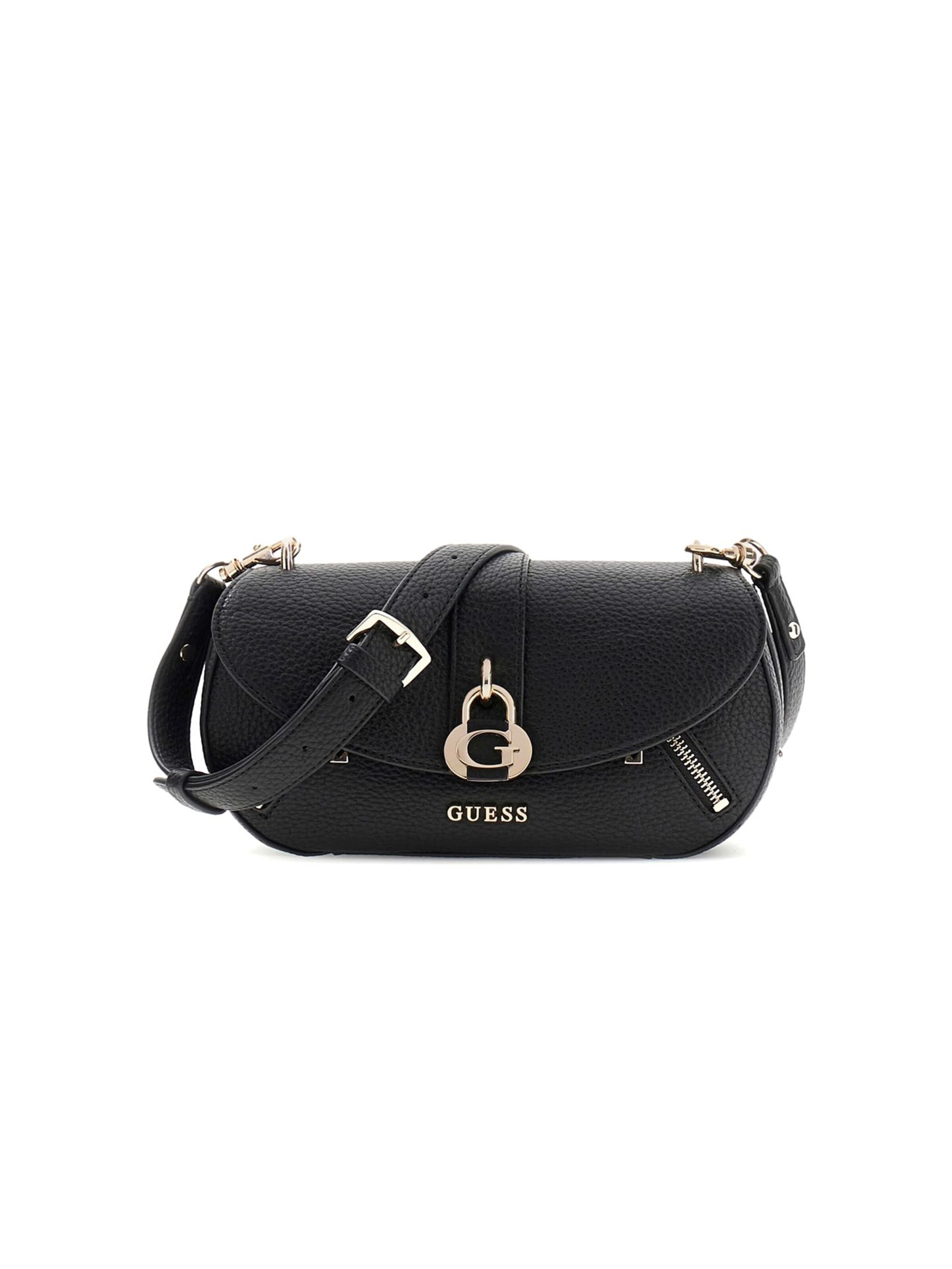 GUESS Umhängetasche 'Jessa'‌‌‌‌‌‌‌‌‌‌ in Schwarz: Vorderseite
