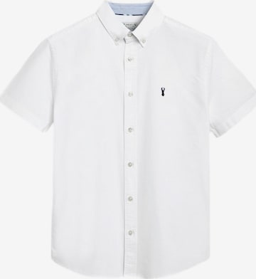 Next Button Up Shirt in White: front