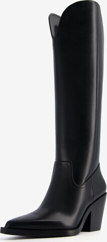 Bottes de cowboy Bershka en noir