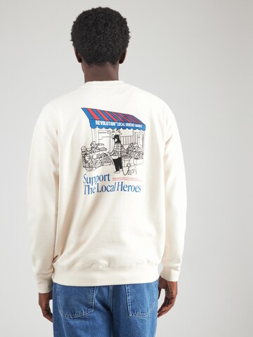 Revolution Sweatshirt in Weiß: Vorderseite