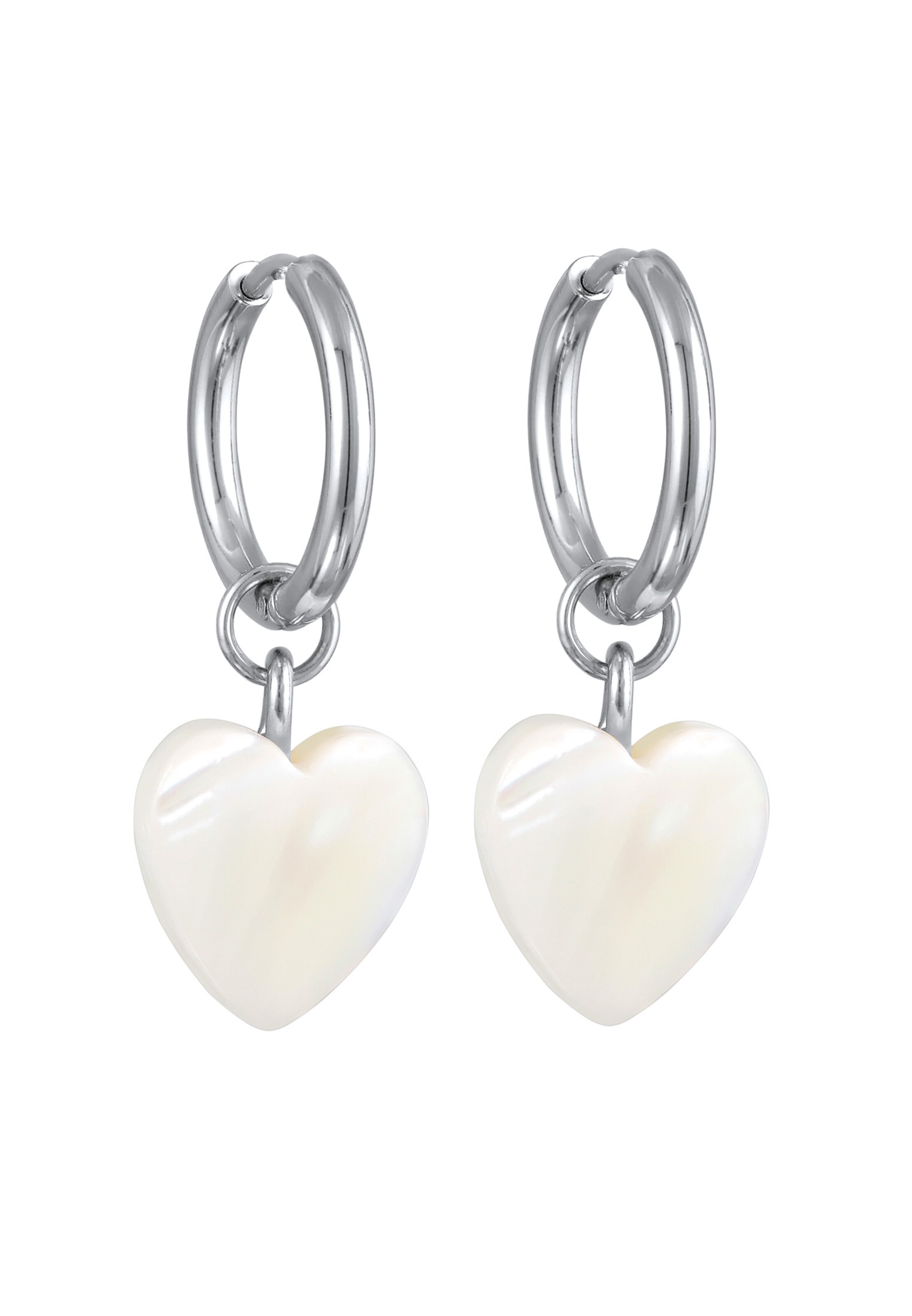 ELLI Náušnice 'Herz' - Strieborná