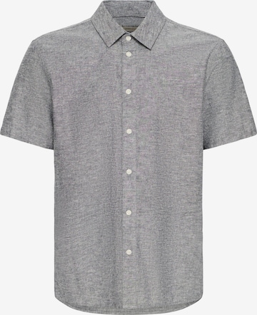 BLEND Button Up Shirt ' BHAban Slub Linen Mix ' in Blue: front