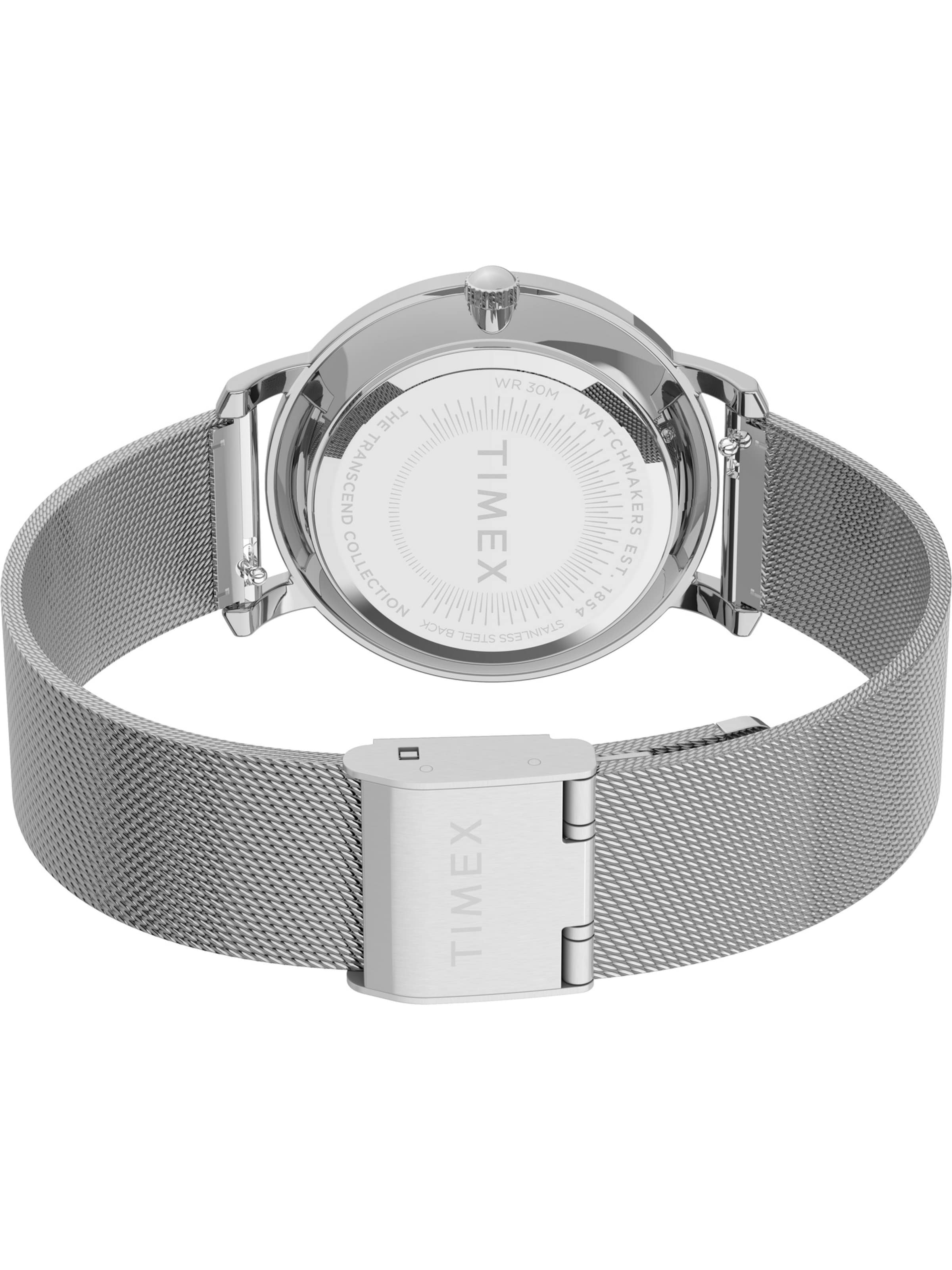 TIMEX Analogt ur 'Transcend City' i sølv