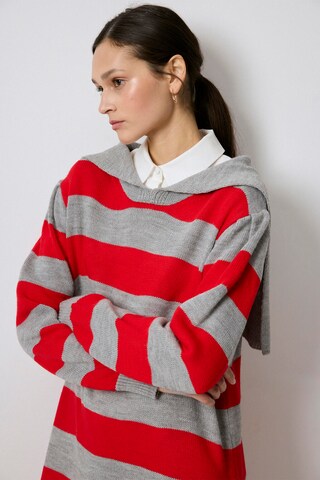 Touche Prive Gebreide jurk in Rood