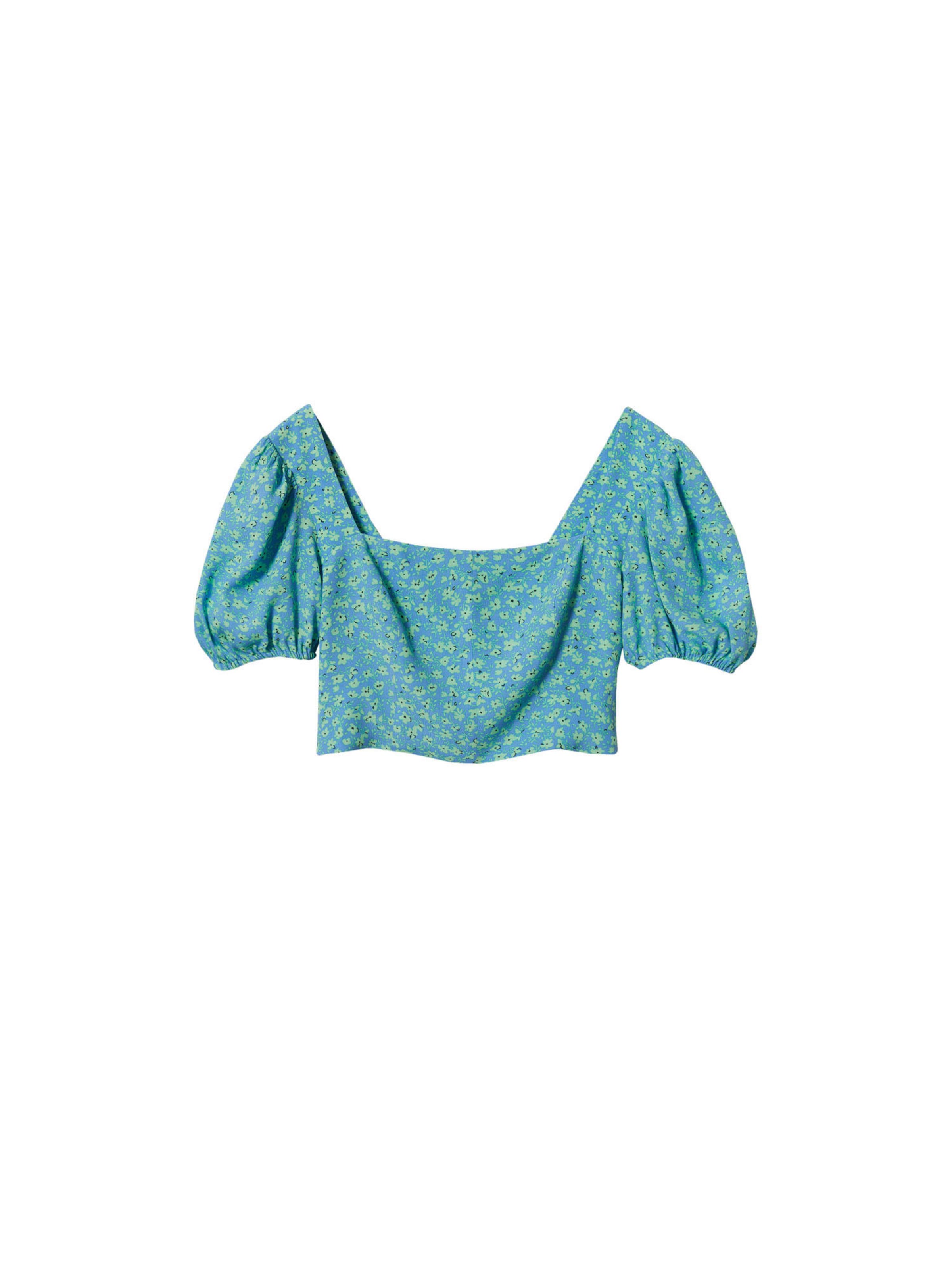 MANGO Blouse 'DAISY' in Blue: front