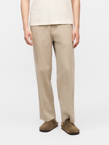 Abercrombie & Fitch Baggy Плиссированные брюки в Серый: спереди