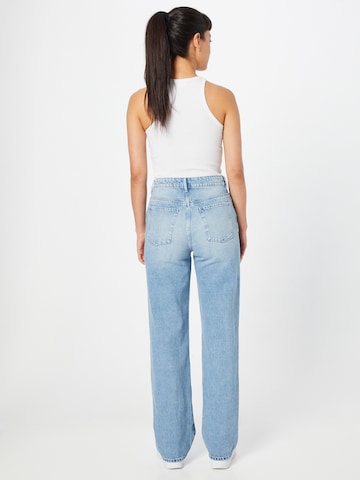 Wide leg Jeans de la Dawn pe albastru