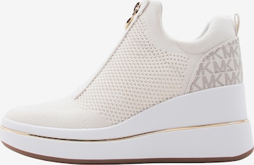 Baskets hautes 'EMMY' MICHAEL Michael Kors en beige : devant