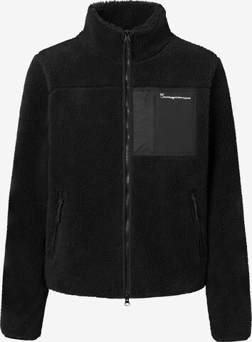 KnowledgeCotton Apparel Between-Season Jacket in Black: front
