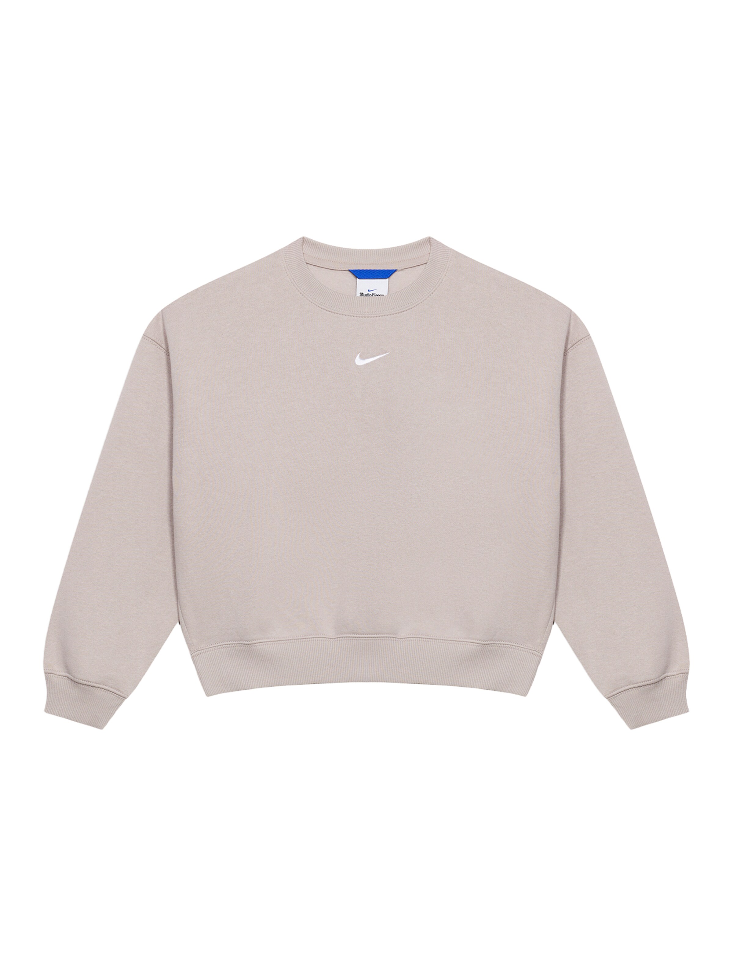 NIKE Спортен суитшърт 'Studio' в сиво: отпред