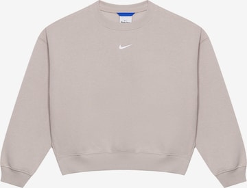 NIKE Спортен суитшърт 'Studio' в сиво: отпред
