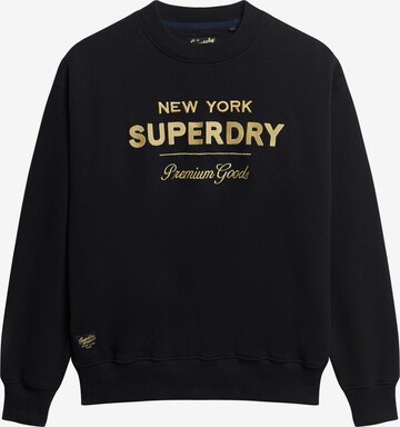 Superdry Sweatshirt in Black: front