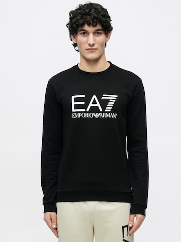 EA7 Emporio Armani Mikina – černá: přední strana