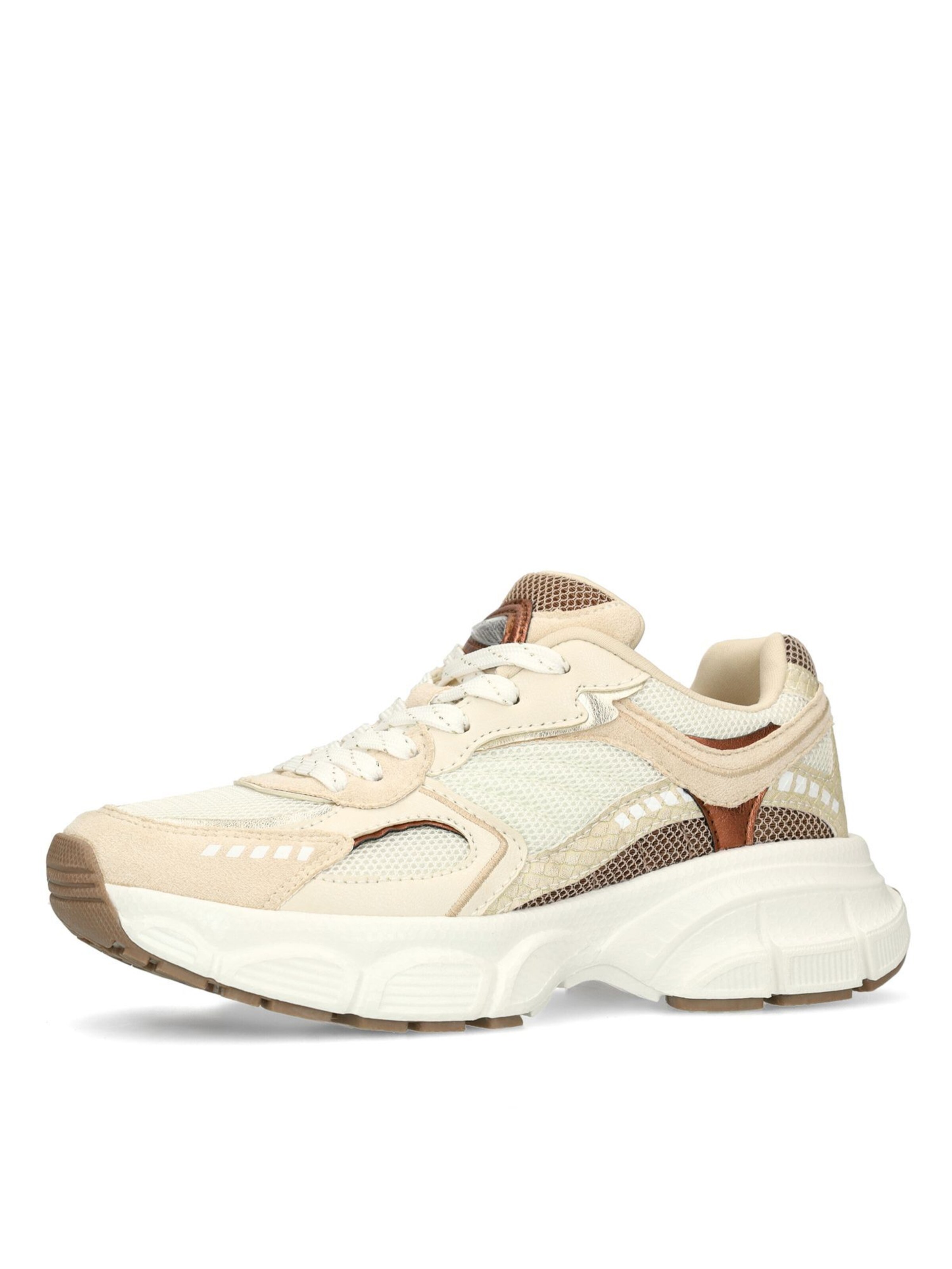 Baskets basses SACHA en blanc : devant