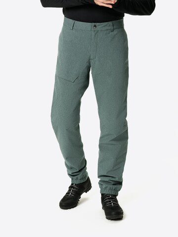 VAUDE Regular Outdoor Pants 'Yaras' in Green: front