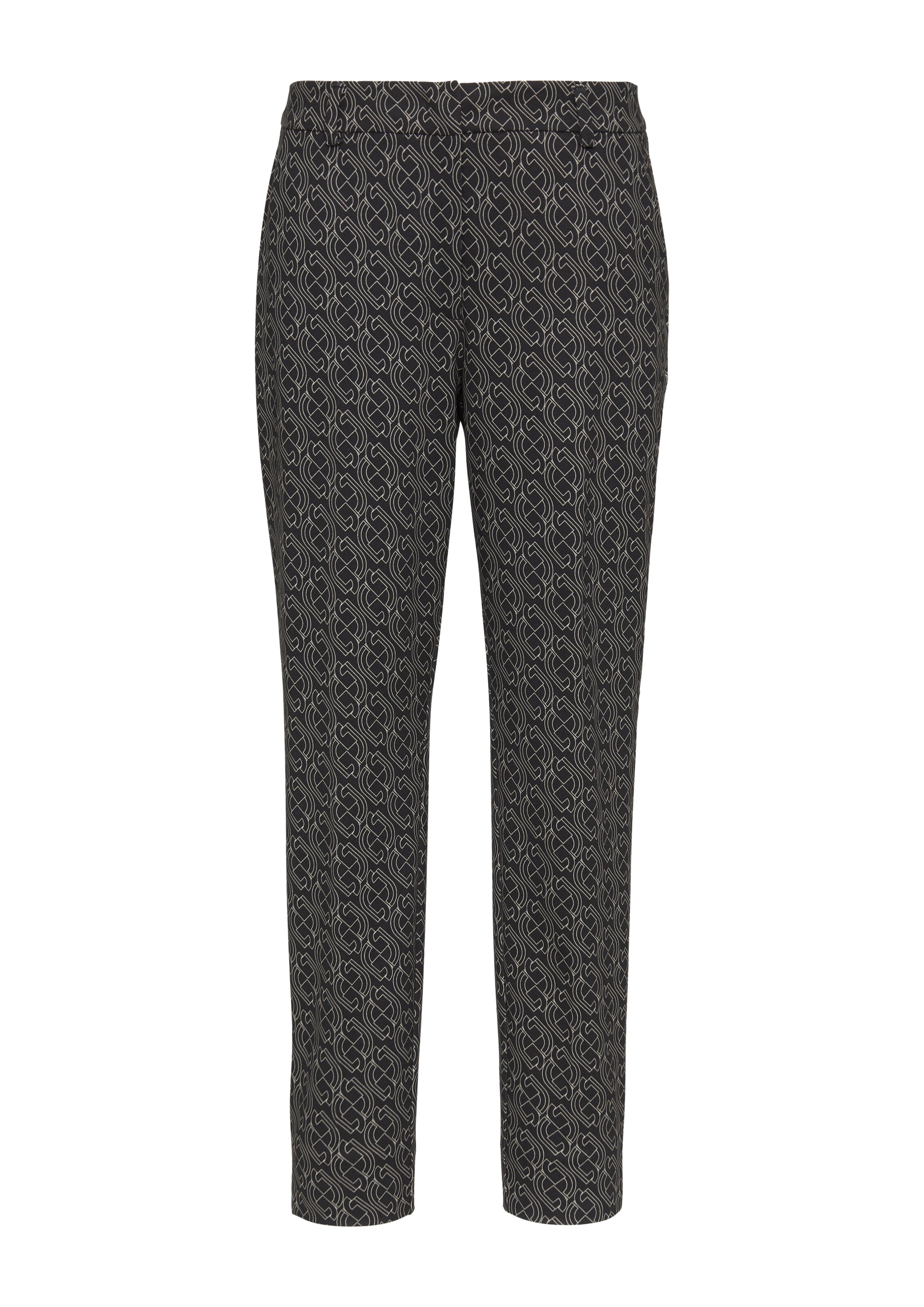 COMMA Slim fit Pants in Black: front