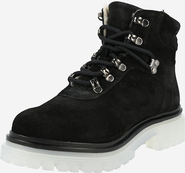 VERO MODA Lace-Up Ankle Boots 'MIVA' in Black: front