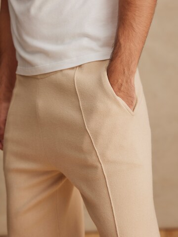 DAN FOX APPAREL Tapered Trousers 'Marius' in Beige