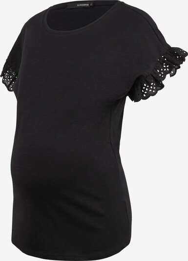 Supermom T-shirt ' Broderie ' en noir, Vue avec produit