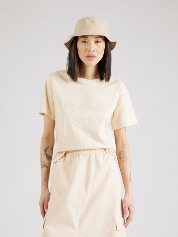 ADIDAS ORIGINALS Shirt in Beige: front