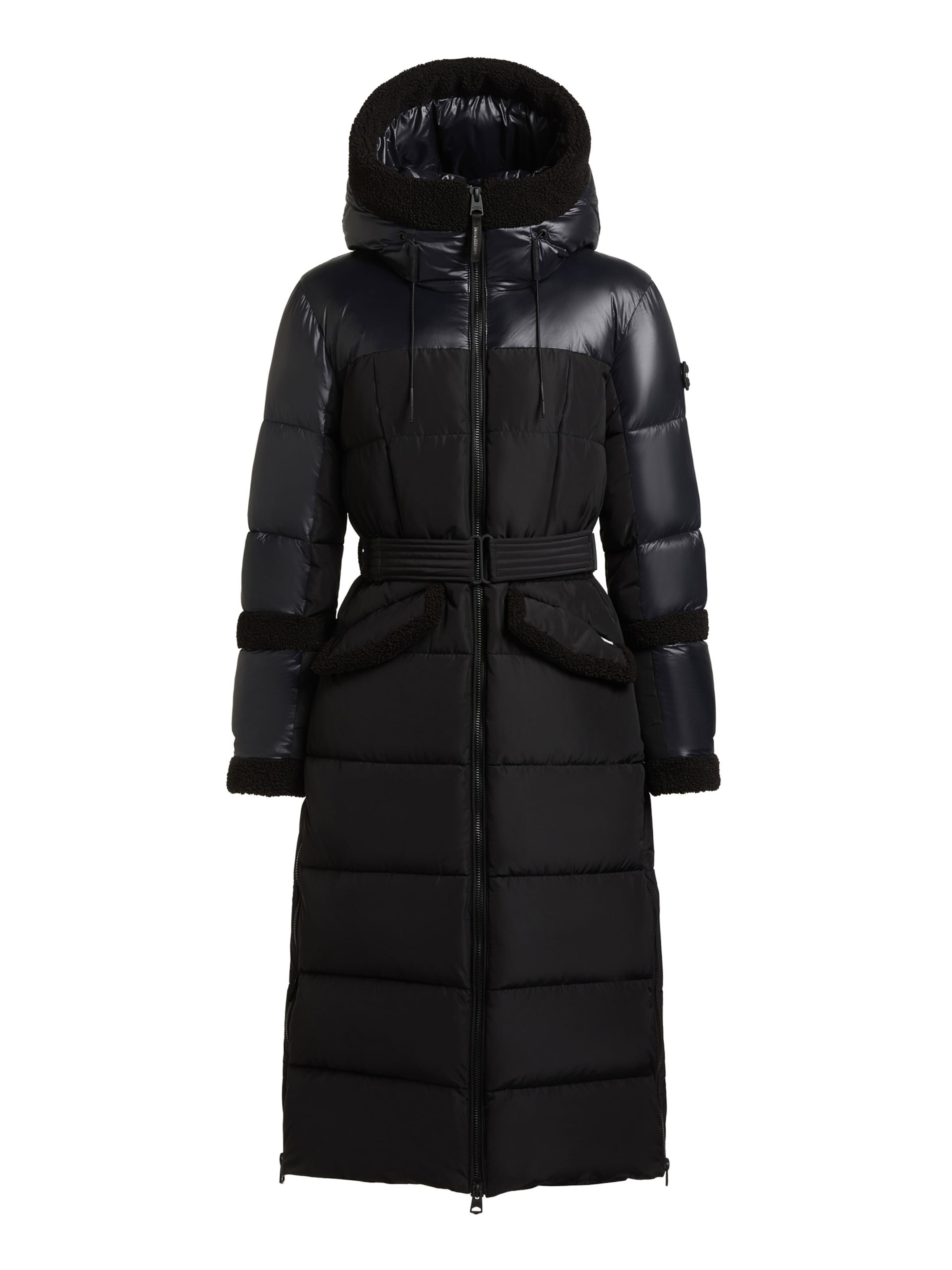 khujo - Sobretudo de inverno 'Julita3' em preto: frente