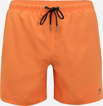 ALPHA INDUSTRIES Zwemshorts in Oranje: voorkant