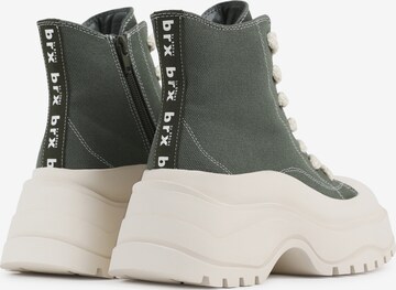 brx by BRONX Lace-Up Ankle Boots in Green