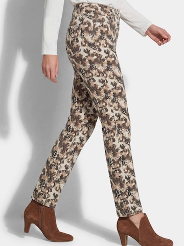 Coupe slim Pantalon 'Louisa' Goldner en beige