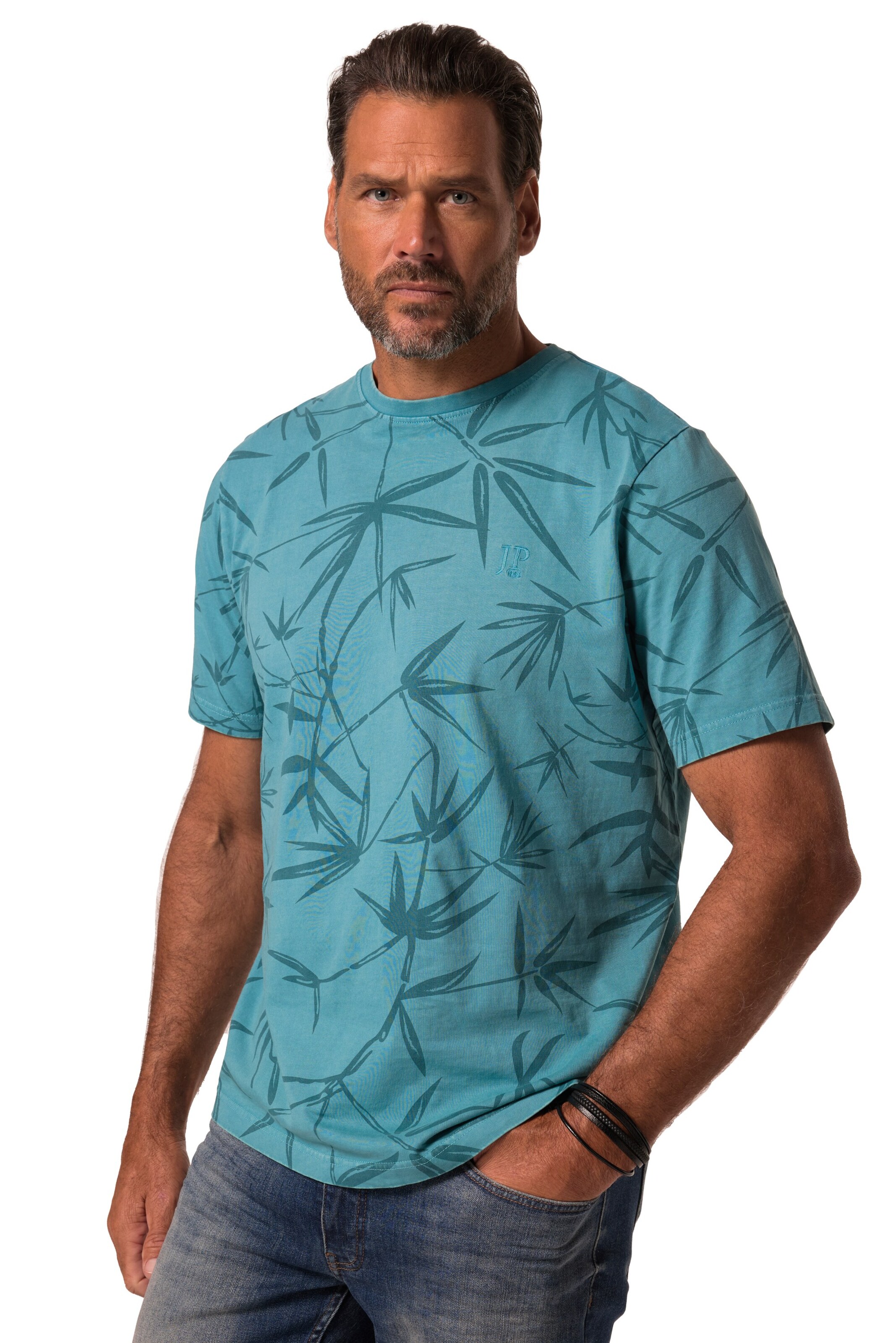 JP1880 Shirt in Blauw: voorkant