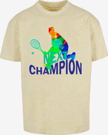 Merchcode Shirt 'Next Champion' in Yellow: front