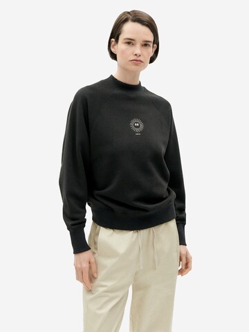 Thinking MU - Sudadera 'SOL' en negro: frente