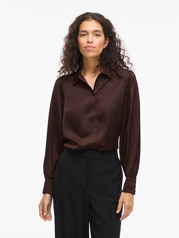 VILA Blouse 'VIEnna Ravenna' in Brown: front