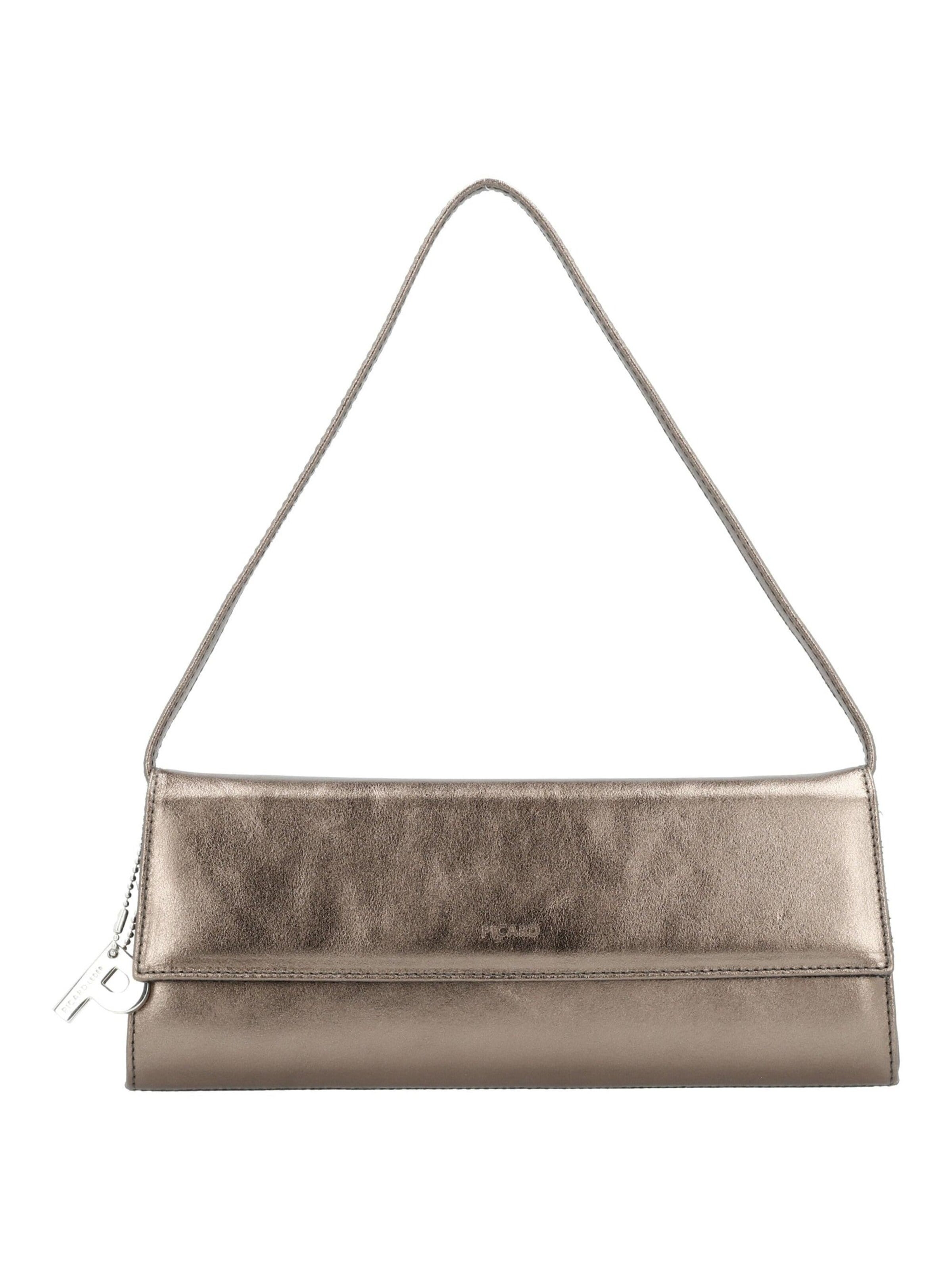 Picard Clutch 'Auguri' in Brown: front