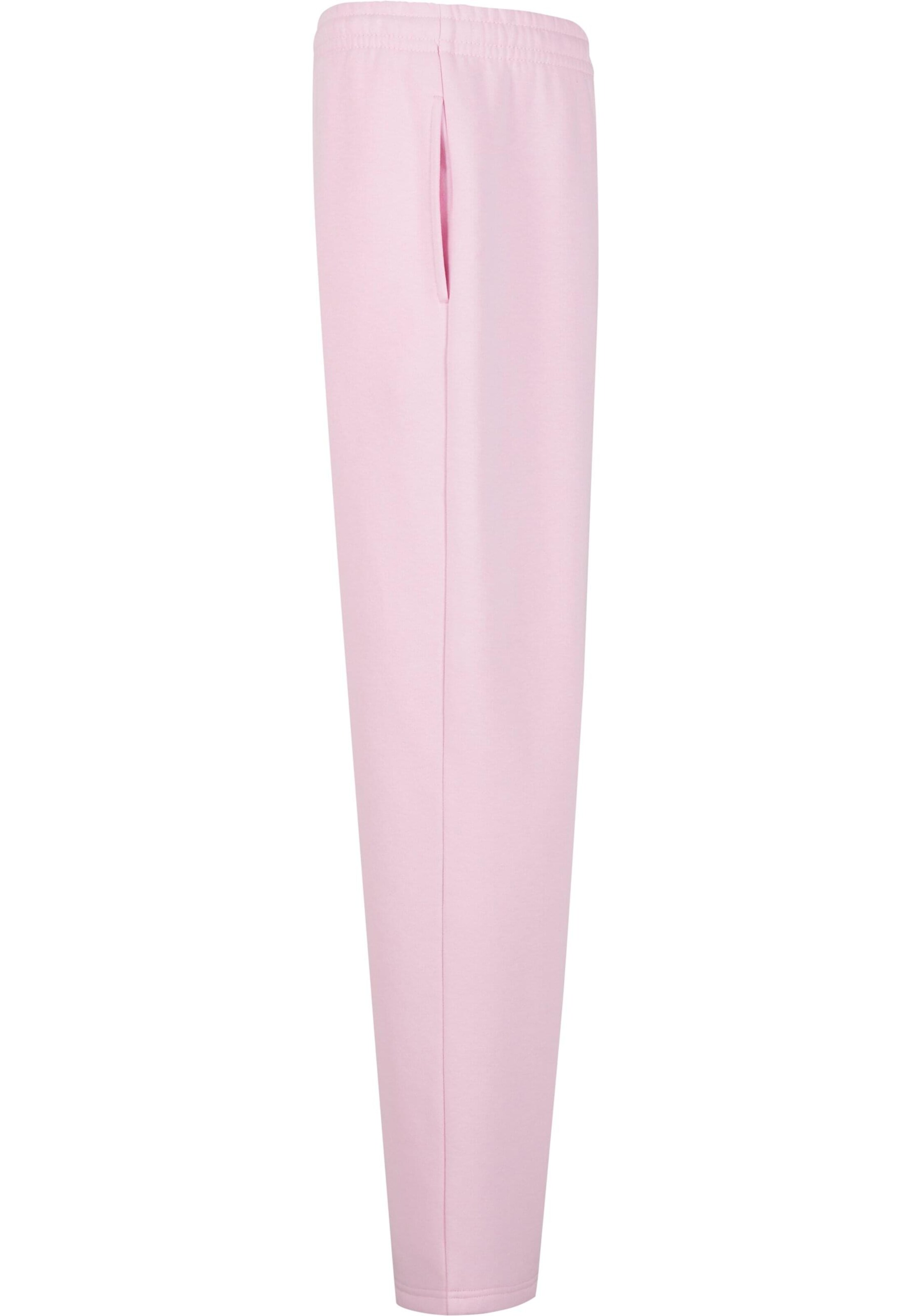 Urban Classics Zúžený strih Nohavice 'Fluffy' - Ružová