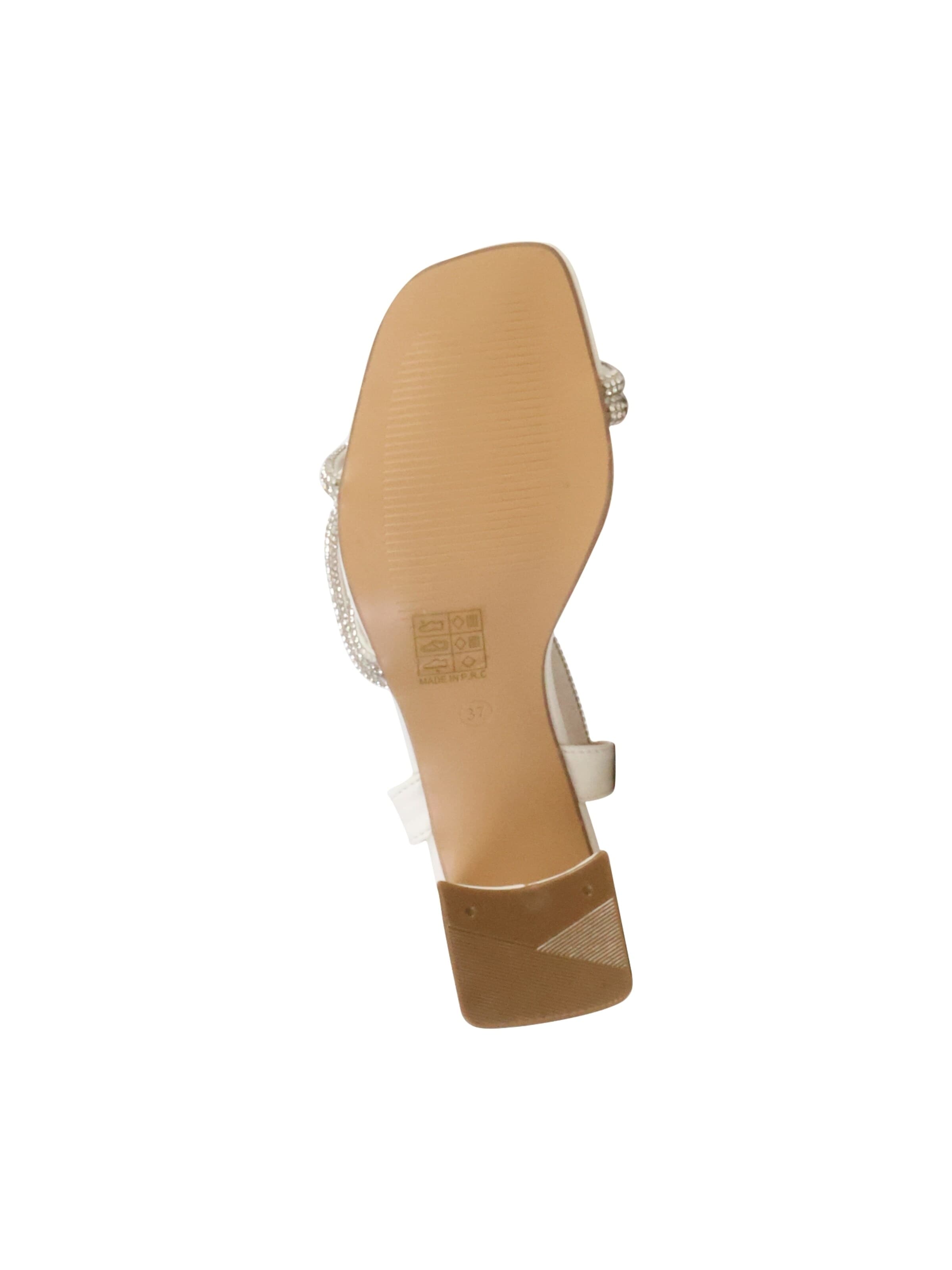 Sandales 'Sandalen mit Absatz und Riemchen' Joia en blanc