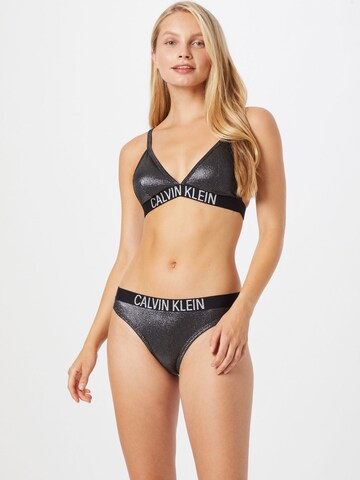 juoda Calvin Klein Swimwear Bikinio kelnaitės