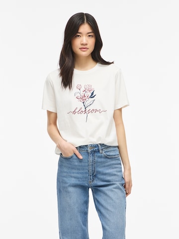 T-shirt 'VIVORA' VILA en blanc : devant