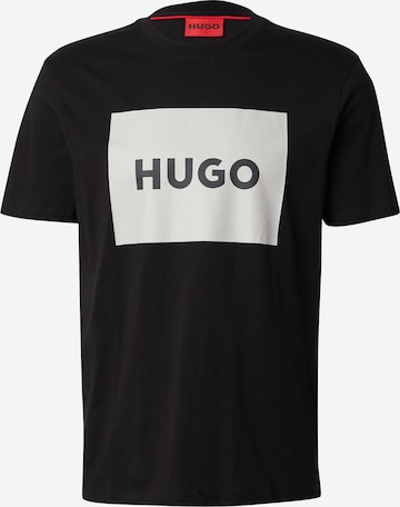 HUGO T-shirt 'Dulive222' i svart: framsida