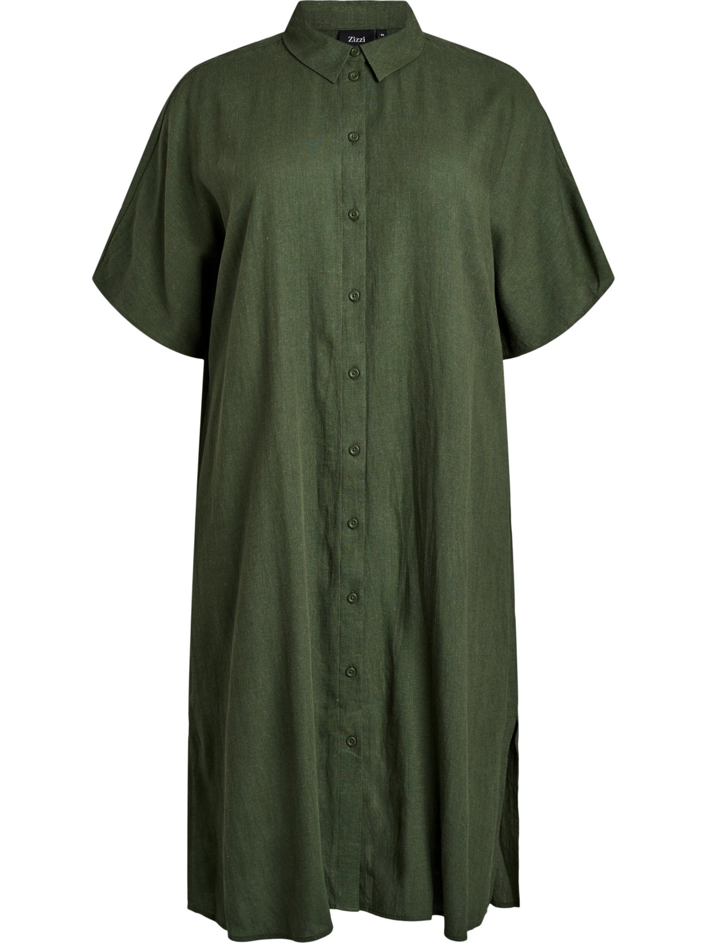 Zizzi Košilové šaty 'VLINA' – zelená