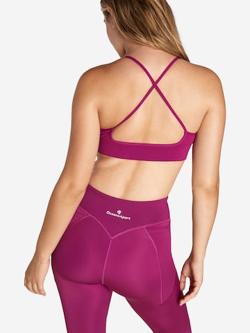 OCEANSAPART - Soutien Bustier Soutien de desporto 'Soho' em roxo