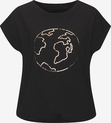 T-shirt VIVANCE en noir : devant