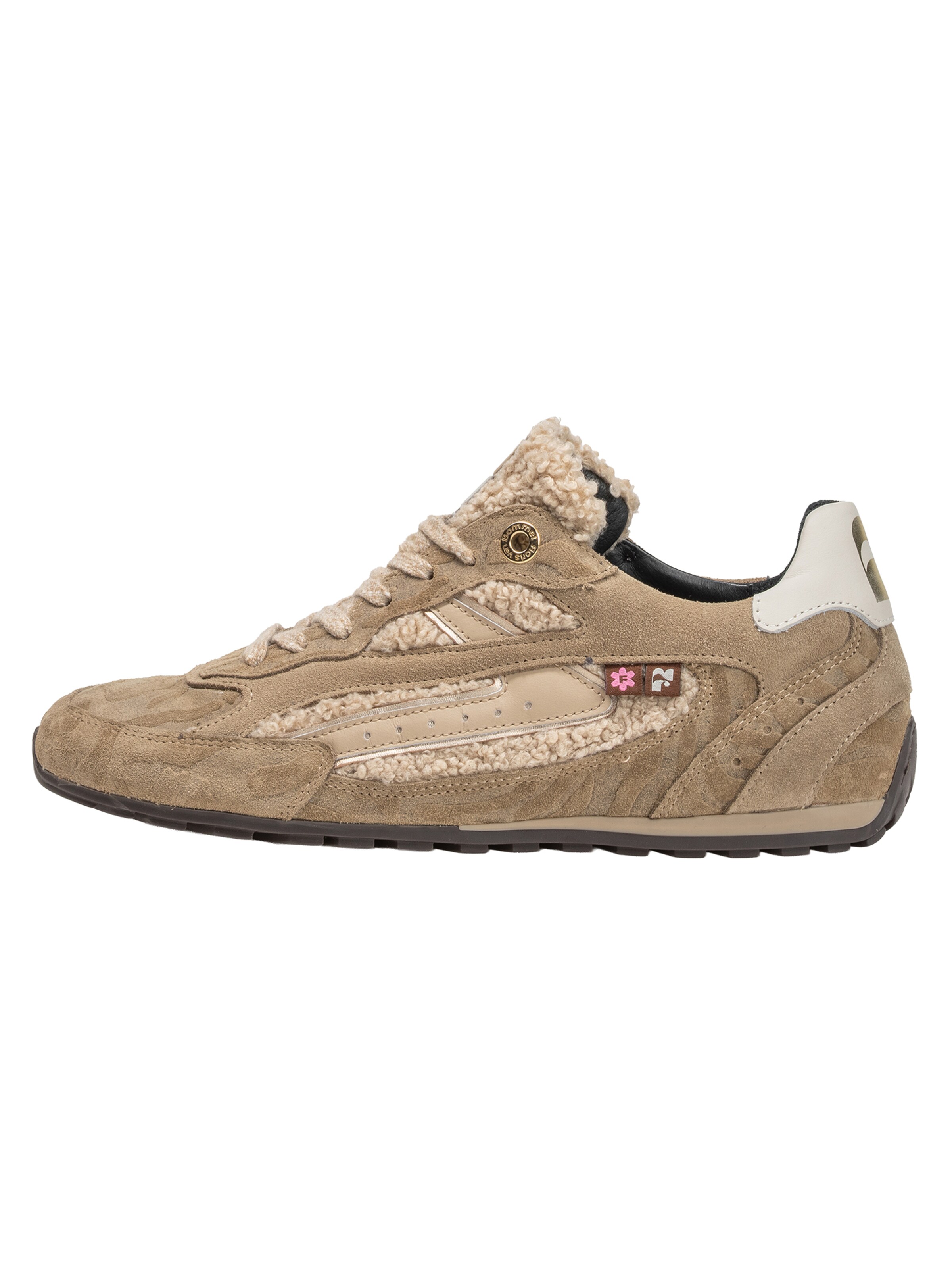 Baskets basses 'Illvi 01' Floris van Bommel en beige : devant