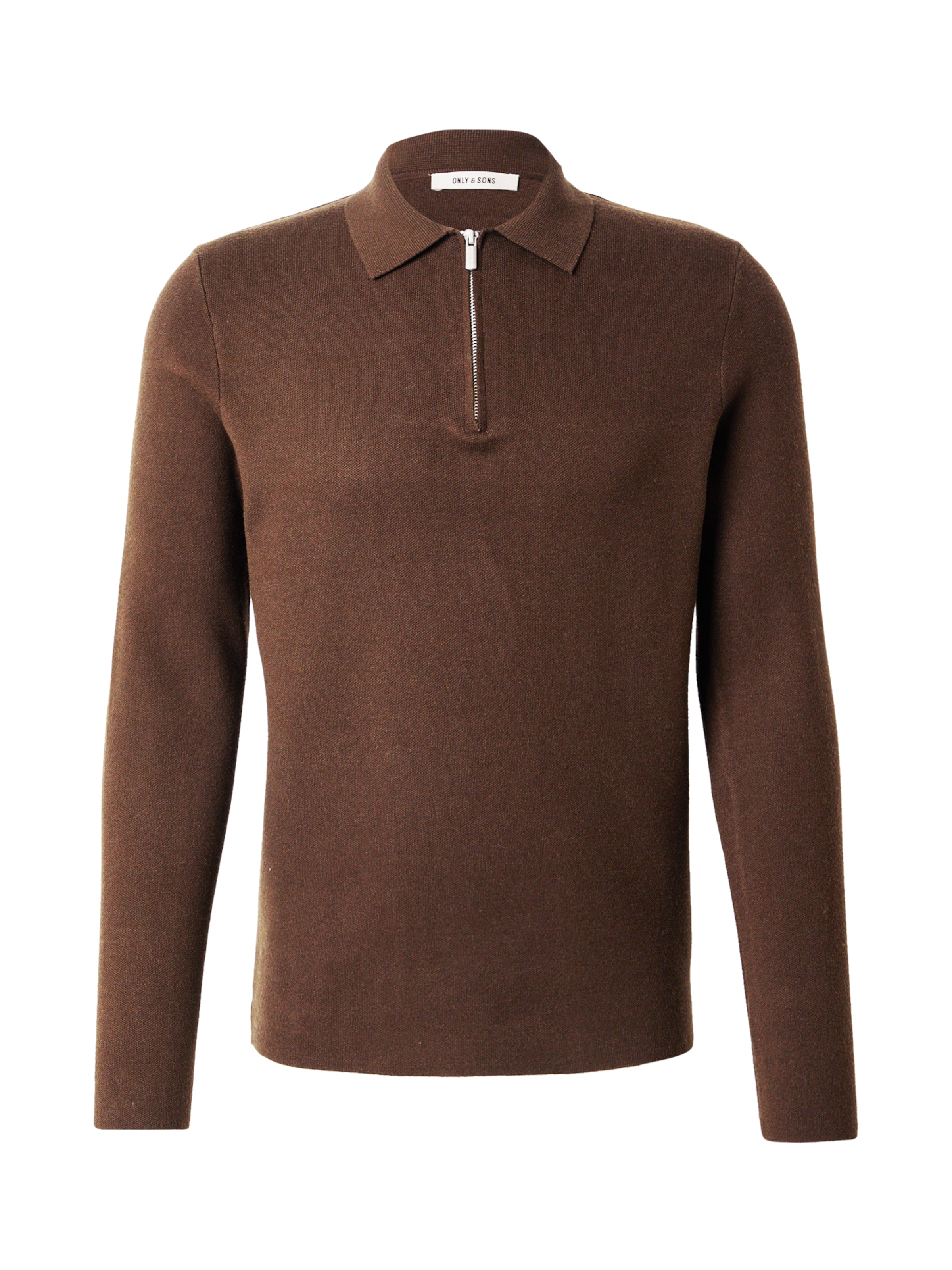 Only & Sons Svetr 'ONSCOOPER' – hnědá: přední strana