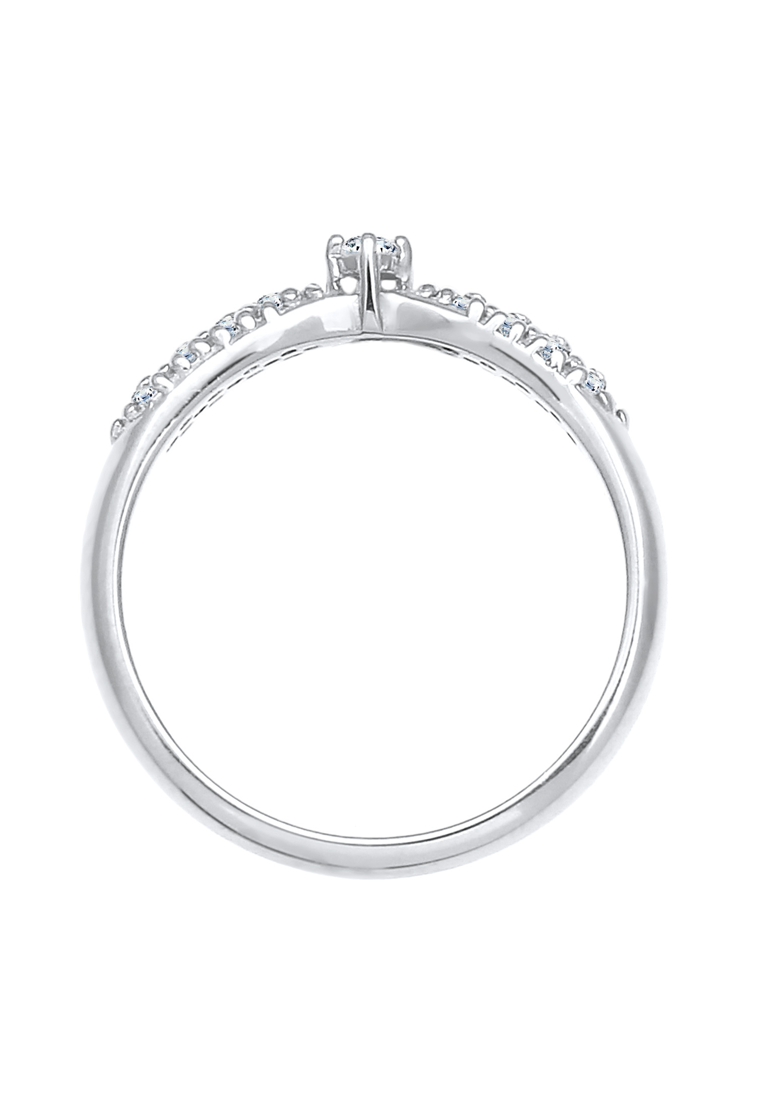 Elli DIAMONDS Ring, Verlobungsring in Silber 